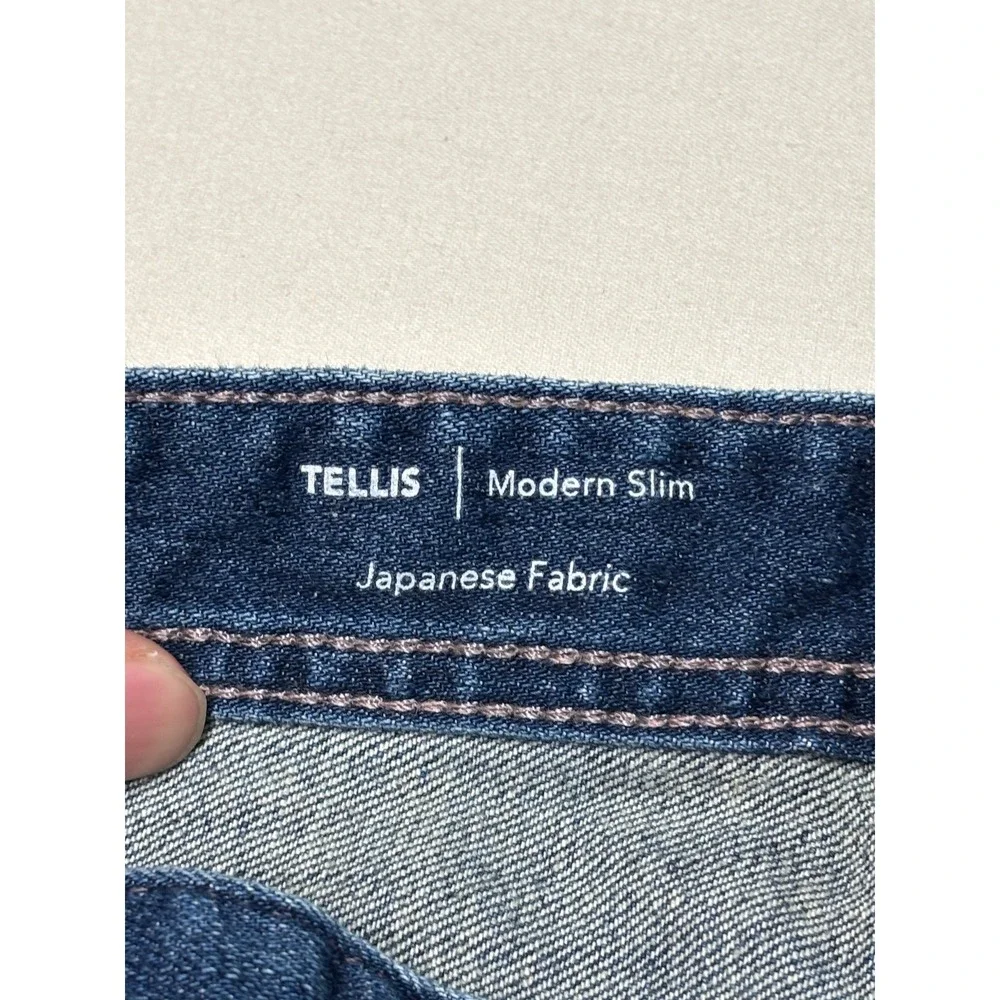 AG Adriano Goldschmied Tellis Modern Slim Japanese Fabric Jeans Mens 38x32‎ Blue